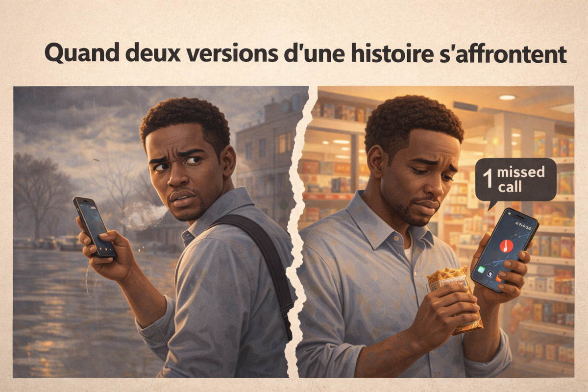 Quand 2 versions d’une même histoire s’affrontent.🎭