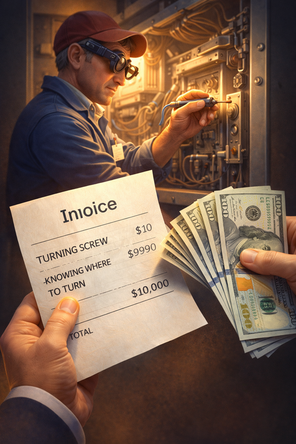 Résolution du problème 1€ et Expertise 19999€